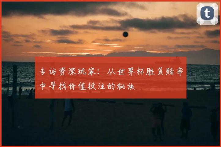 专访资深玩家:从世界杯胜负赔率中寻找价值投注的秘诀
